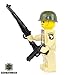 CombatBrick US Army WW2 101st Airborne Paratrooper : WW2 Action Figure and Weapons - Custom Military Brick Builder Minifigure