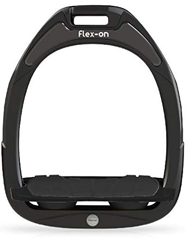 Flex-On Green Composite Stirrups with Incline- Black/Black Adult