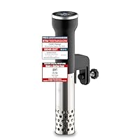 CASO SV400 Sous Vide Stick, Testsieger Haus & Garten Test für Behälter bis 20l Volumen, 25-90°C in 0,5°C Schritten, IPX7, platzsparendes Design
