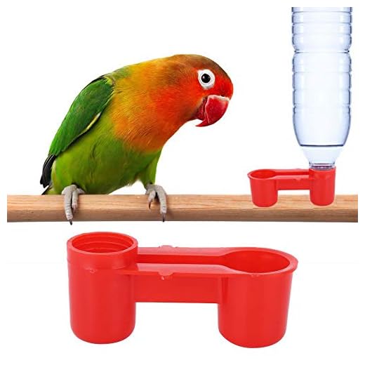 AUNMAS 20 Pcs en Plastique Buveur D'oiseau Mangeoire Soda Bouteille d'eau Ferme Potable d'alimentation Outil Potable Fontaine Équipement pour Pigeon Poulet