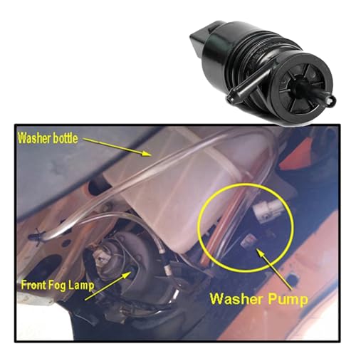 Motor bomba limpiaparabrisas BMW E46 E39 E60 universal 12V con sellado hermético ojal 6