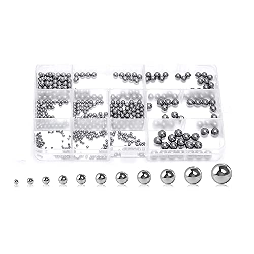 Basic Cellphone Cases CHENZHANMAOYI 520 unids Cojinetes de Bolas de Acero de precisión de precisión 2-8mm Bolas Netic Bolas de Bicicleta Sueltas Bolas de Apoyo Kit de Surtido (Color : Silver) Cover