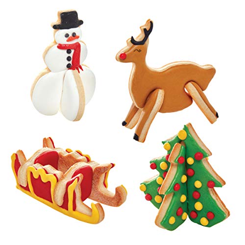 Chicago Metallic Christmas Tree 3D Cookie Cutter Set, 12-Piece, Silver #TOP1