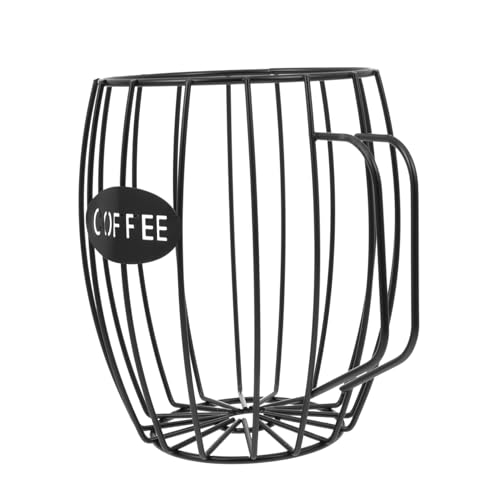 iplusmile Portacapsule Contenitore per Cialde Design e Resistente Organizzatore per Ufficio Colore Nero per Umidi e Decorazioni Moderne