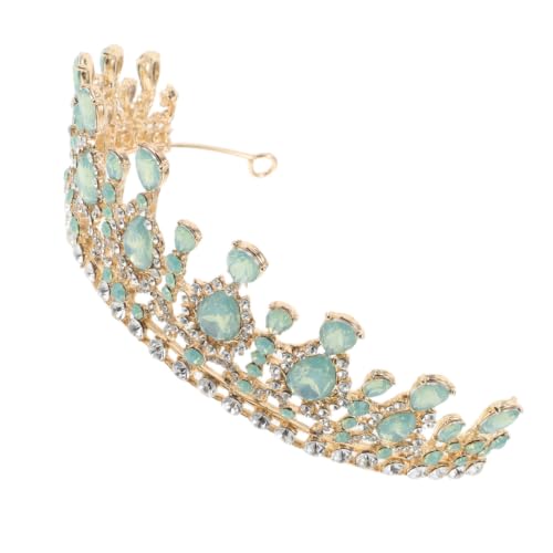 Tiara de novia para mujer PRETYZOOM y tocado de metal elegante para bodas