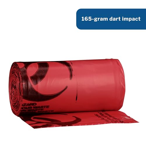 McKesson Infectious Waste Bags - Star-Sealed Bottom, 1.05 mil - Red, 7 gal - 10 gal Capacity, 24 in x 24 in, 500 Count - Thumbnail 7
