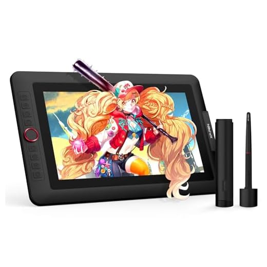 XPPen Drawing Tablet with Screen Full-Laminated Graphics Drawing Monitor Artist13.3 Pro Graphics Tablet with Adjustable Stand and 8 Shortcut Keys (8192 Levels Pen Pressure, 123% sRGB)