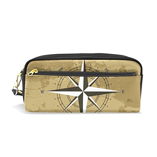 Astuccio con foglie di palma tropicale su sfondo geometrico astuccio per matite penne pennarelli articoli di cancelleria per scuola e ufficio Multicolore verde pelle sintetica bianco nero