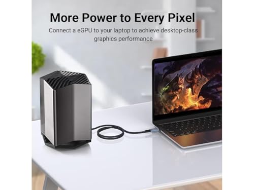 Image of Tobo USB4 Cable Thunderbolt 4 /3 Compatibility - 240W USB C to C Fast Charge for Phone15 pro, M-Book Pro /Air, pad,Steam Deck, 40Gbps Transfer,8K60Hz Display, Ultra HD Audio & Video 2m (TD-1472CC)