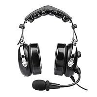 Luftfahrt-Headset für Piloten, PNR-Luftfahrt-Headset, komfortable Ohrdichtungen, passive Geräuschreduzierung, mit Tragetasche