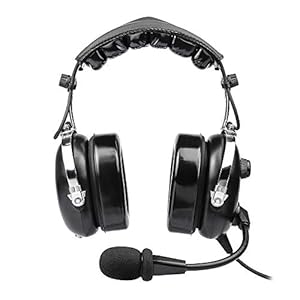 Luchtvaart Headset voor piloten, PNR luchtvaarthoofdtelefoon, comfortabele oorafdichtingen, passieve ruisonderdrukking…
