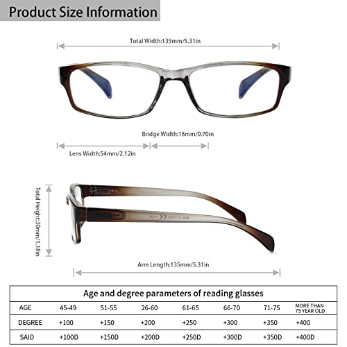 Image of JOSCHOO Computer Reading Glasses for Women and Men 6 Pack Blue Light Blocking Spring Hinge Readers