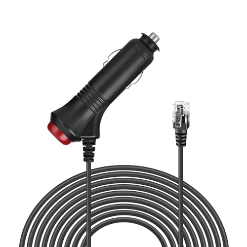 Cabo de alimentação para detector de radar Beltronics Valentine One, Uniden R3 R7 R1, Passport 9500i Cabo carregador adaptador de carro 1,8 m