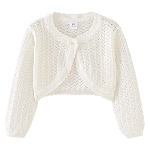 imKutie Baby Girl Knitted Cardigan Shrug Cover