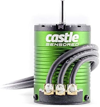 Castle Creations Sidewinder 4 Sensorless ESC & 1406 7700KV Brushless Motor Upgrade for 1/10 RC Vehicles On Road Edition, Black, Green