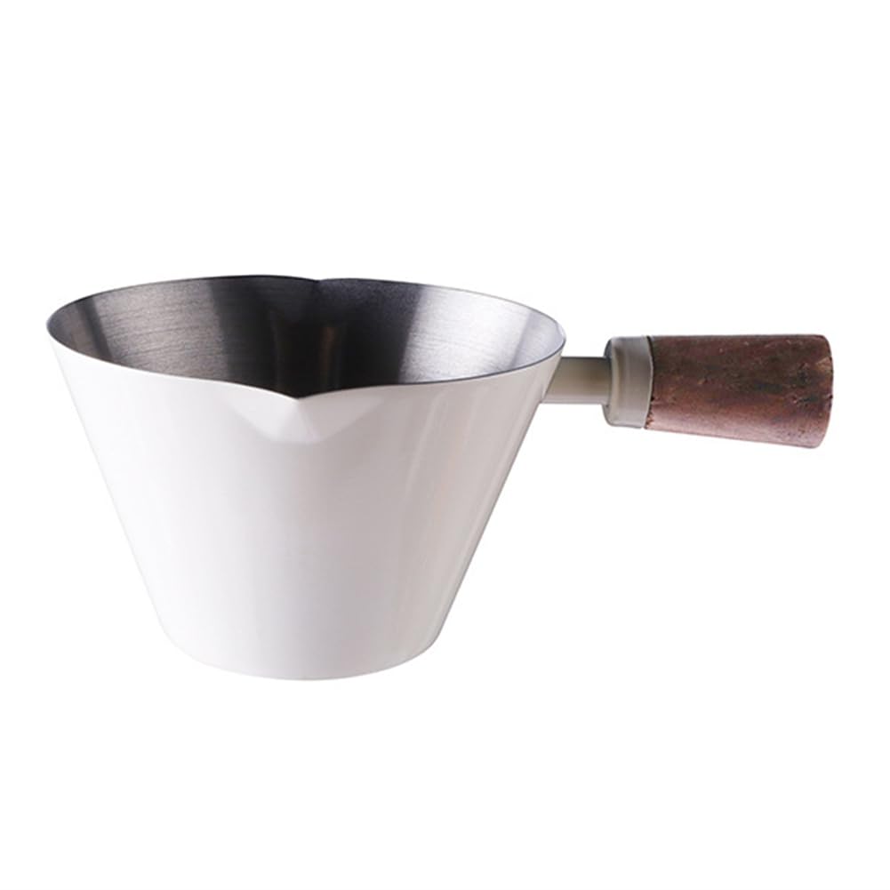 CTRLZS 90ml Stainless Steel Measuring Cup Espresso Cups Small Coffee Milk Pitcher Jug Espresso Shot Cup Measure Kitchen White