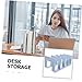 STOBOK Sturdy Bookend Magazine Rack Multiple Compartments Desktop File Organizer for Home Office Library and Study Easy Access No Assembly Required Enhanced Stability Rounded Edge Design