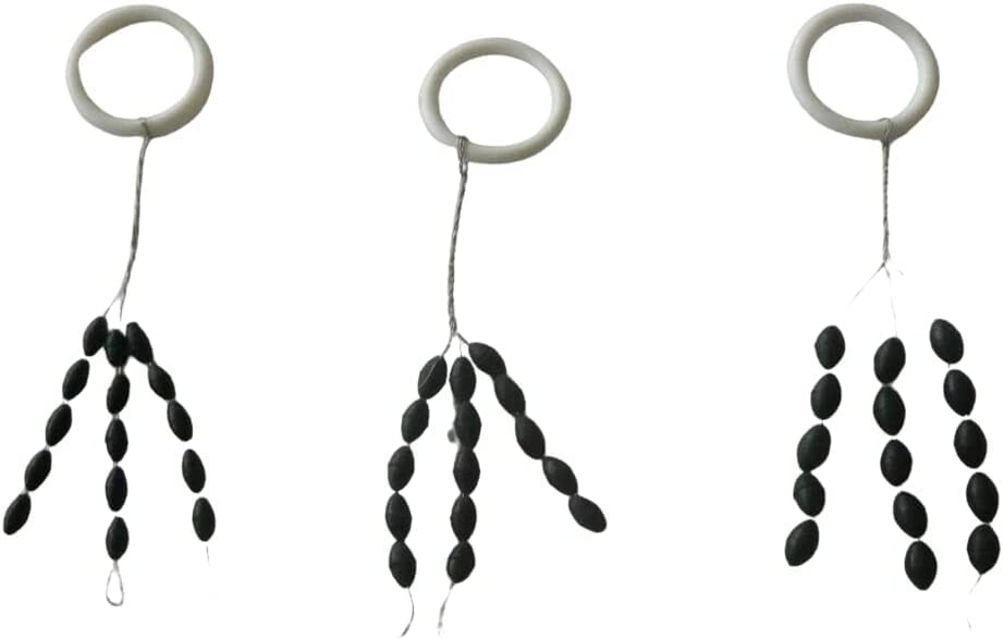 Set: 9 Packs of Behr (135pcs) Float Stopper Fishing Line Stopper Rubber Stopper Line Stopper Size Mini Small M by Behr + Free Petri Heil! Sticker (Mini for Line Thickness 0.15~0.24mm) - Image 2