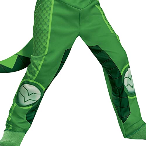 Disguise Gekko Costume For Kids, Official Pj Masks Megasuit Costume Jumpsuit And Mask, Toddler Size Large (4-6) #TOP5