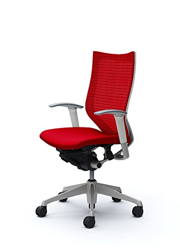 オカムラ 岡村製作所 デスクチェア オフィスチェア バロン ハイバック 可動肘 座クッション レッド CP85DW-FDF9