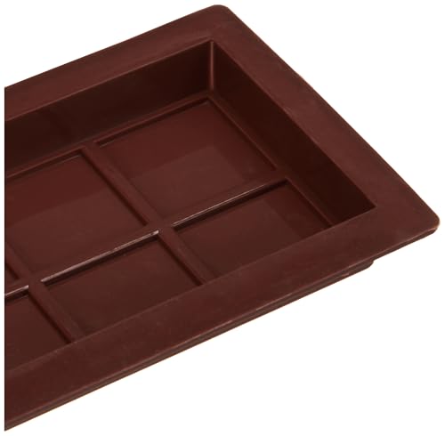 Image of Xmart India Deep Chocolate Molds | Large and Thick Silicone Chocolate Molds for Stuffed Bar | Big Chocolate Candy Mold | Knafeh Pistachio Chocolate | Dubai Kunafa (1 Pc),25X10X10 Cm