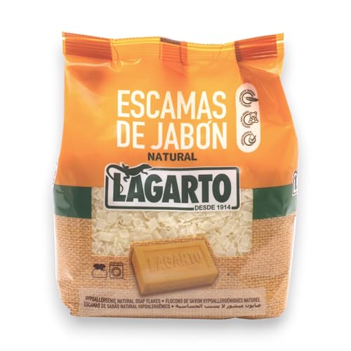 Detergente en Escama de Jabón Natural 400g - Pack de 10 Unidades - LAGARTO.