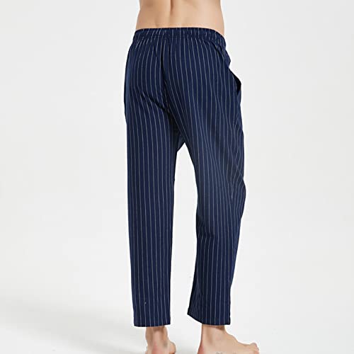 Men's Comfy Soft Plaid Comfy Sleep Lounge Pants Pajama Pants Fleece Drawstring Pj Bottoms with Pockets3