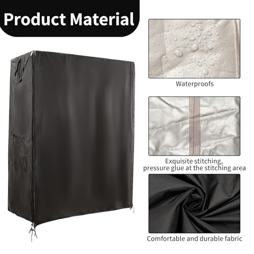 Image of Bird Cage Covers for Night,38 inchLx23 inchWx51 inchH,420D Fabric Washable Waterproof Large Dust Pet Birdcage Breathable Warm Protection Cover,Distraction and Light Eliminator for Winter,Cats,Mink,Totoro,Parakeet