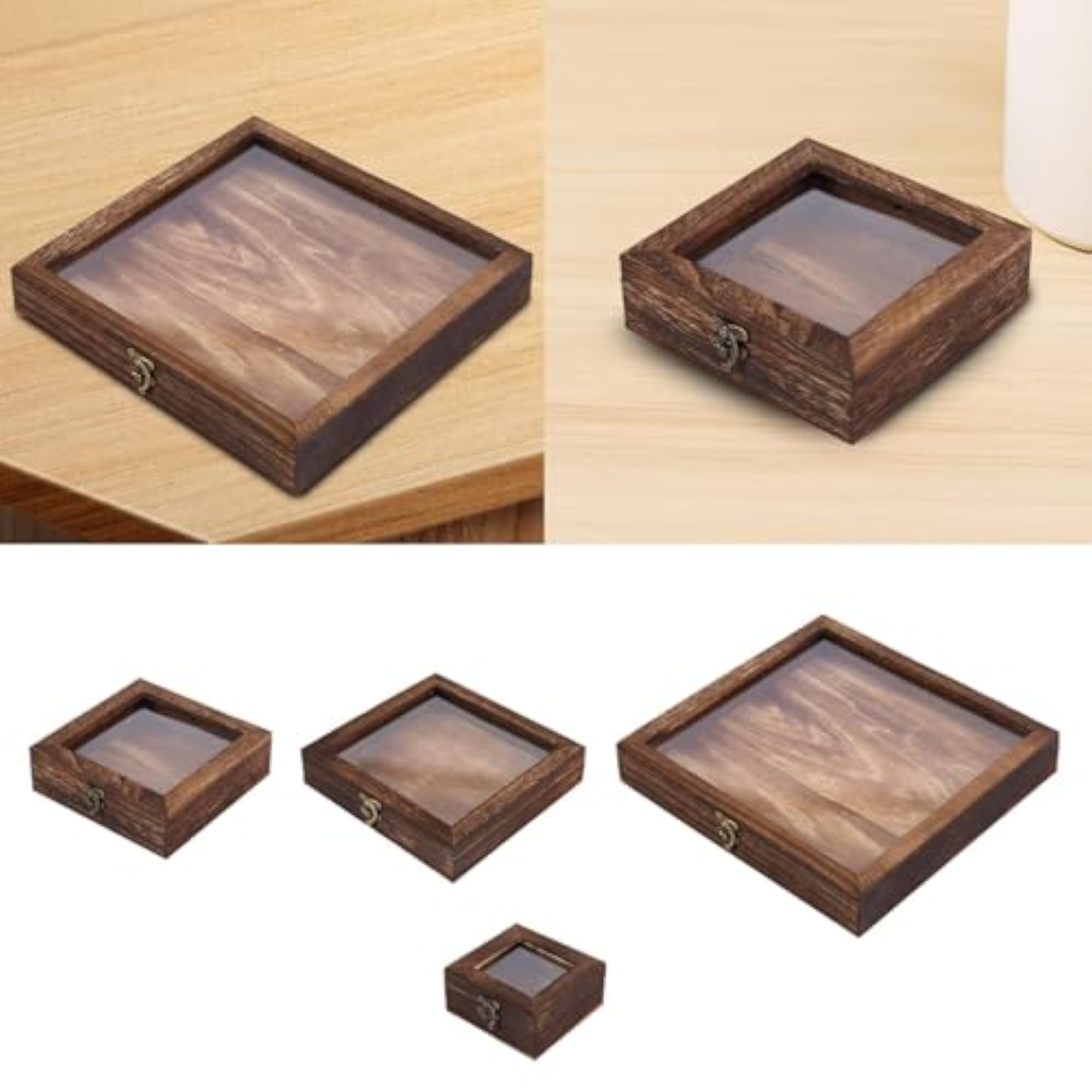 Retro Design Wooden Jewelry Storage Box