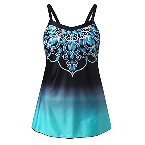 Maillot de bain tankini femme bleu L ensemble bikini de plage
