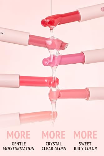 self beauty Veganize Collagen Lip Glass Balm - Hydrating Lip w/Hyaluronic Acid - Vegan Korean Lip Balm Moisturizing Lip Care – Lip Gloss Repair for Dry Cracked Lips 0.06 oz (#2 Shy Pink)