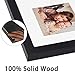 Golden State Art, 16x16 Solid Wood Frame, Tempered Glass, Wall Display (Black)