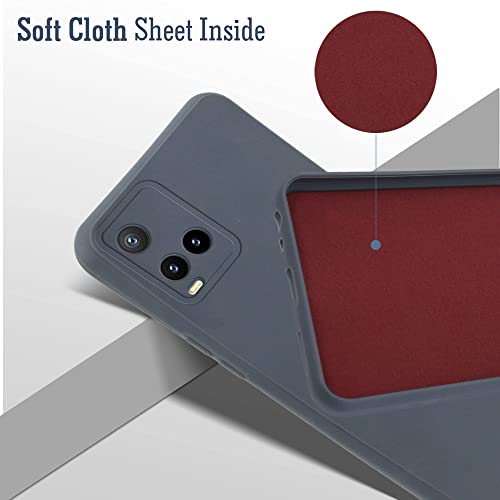 Image of Jkobi Back Cover Case for Vivo Y21 2021 | Y21G (Inside Fiber Cloth | Smooth Matte Finish | Elegant Professional Look |Grey)