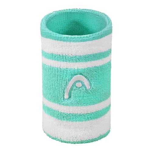 HEAD Striper Wristband | Color: Sea Green/White | Size: 5" | Mate...