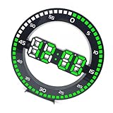 Uqezagpa Orologio da parete digitale multifunzione a LED con numeri grandi temporizzazione accurata secondo contatore luminosità automatica orologio display con numeri grandi