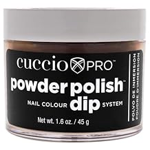 Cuccio Colour Powder Nail Polish - Lacquer For Manicures And Pedicures - Highly Pigmented Powder That Is Finely Milled - Durable Finish With A Flawless Rich Color - Caramel Kisses - 1.6 Oz