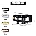12pcs Clip with Safety Pins, 10-Teeth Hair Extension Snap Clip to Secure Setting Clips for Girls, Women's Headscarf & Hijab