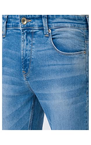 Image of Spykar Men's Kano Slim Fit Mid-Rise Jeans (Ankle Length)