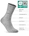 sockenkauf24 Comfort Socken ohne Gummibund & ohne Naht für Damen & Herren (10 Paar) Gesundheitssocken ohne Gummi mit Komfortbund 70209T (Schwarz Grau 43-46)