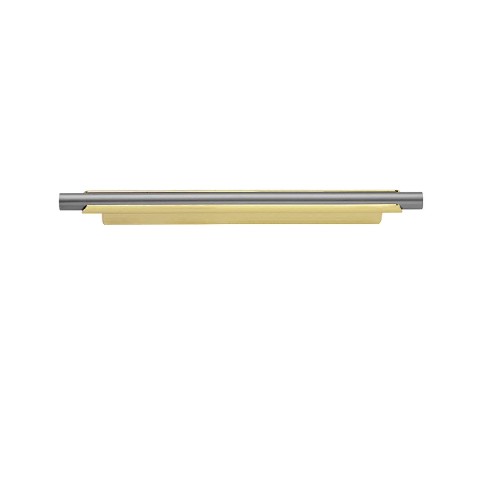 Manija de puerta en aluminio pulido con distancia entre agujeros de 192mm