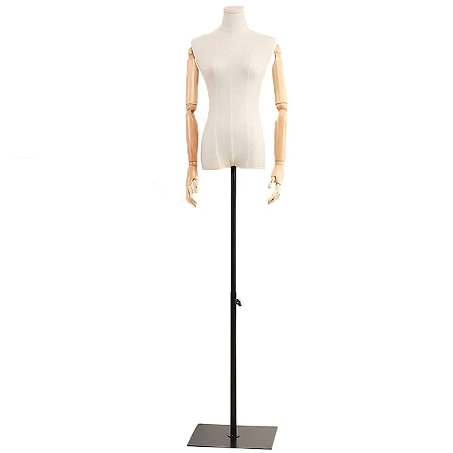 Buy Upper Torso Mannequin With Wood Arms, Bust Mannequin, Adjustable