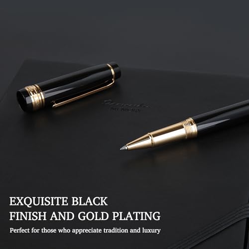 Luxury Rollerball Pen,Nice pen with 24K Gold Trim, Schneider Ink Refill, Professiona,Executive Office, Fancy Pens, Luxury pens with gift case for Men & Women with 1 Refill — view 6