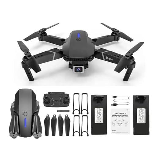 WEADFAX Pitinxa Drone With 4K Camera Wifi-FPV-1080P-HD-Dual-Foldable-RC-Drone-Altitude-Hold-Headless-Mode-Visual-Positioning-Auto-Return-App-Control (DROME1)