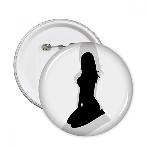 Badge bouton Position agenouillée chaud multicolore pour vêtement