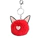 Alaso Portes-clés,Keychain, Porte Clef Boule de Peluche Porte-clés en Métal Pendentif à Sac Bijoux Accessoire Cadeau pour Femmes Filles