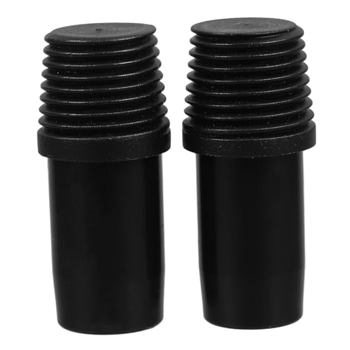 MAGICLULU 2Pcs Sturdy Plastic Threaded Tip Replacement for Broom Mop Pole Adapter for Rods Convenient Installation Compatible with German Type Handles