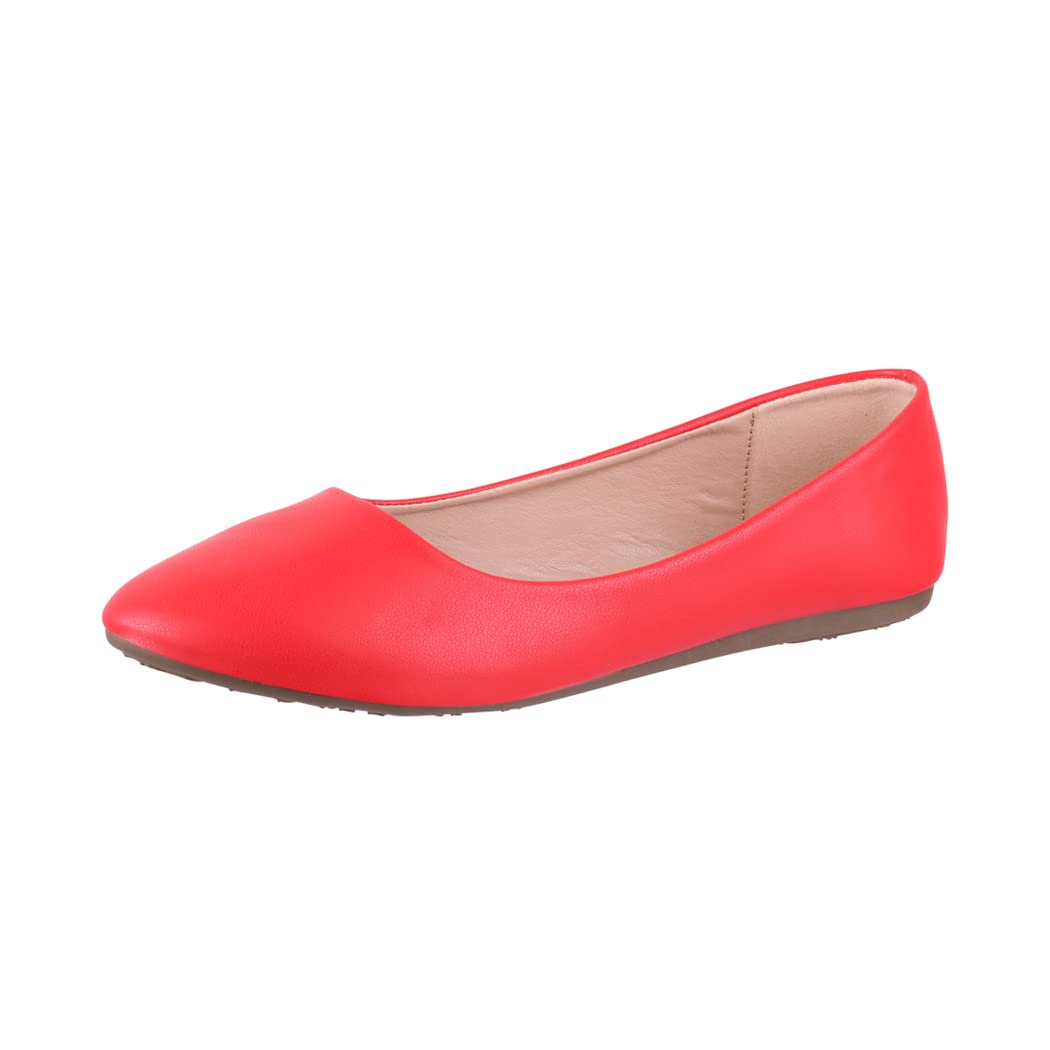 Elara Bailarina Mujer Cómodo Slip Ons Chunkyrayan Plateado DY-10A Red-39