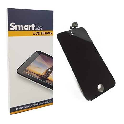Smartex® New Display Nero Compatibile con iPhone 5 / Schermo LCD Retina e Vetro Touch Screen