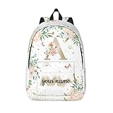 Custom Backpack for Men Women, Personalized Backpack with Name, Customized Casual Backpacks Gifts for Picnic Travel Camping Work 16in