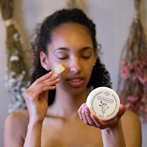 Calendula Makeup Remover Cleansing Balm for All Skin Types. This Facial Cleansing Balm will Cleanse Nourish & Renew with Calendula Infused Shea and Mango Butter (Vegan Friendly) with Cleansing Cloth